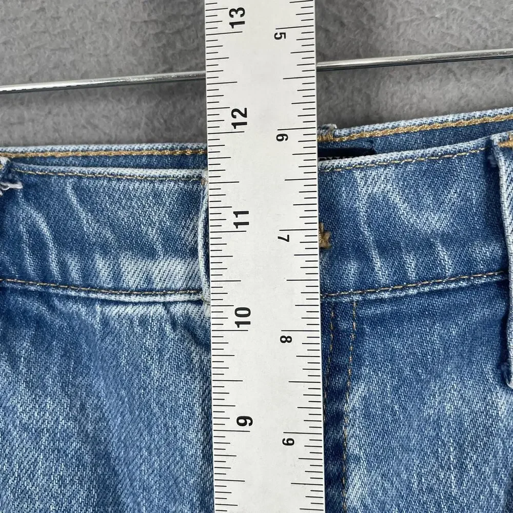 J Crew Classic Vintage Jeans Womens 30 Light Wash High Rise Straight Stretch - Picture 10 of 11